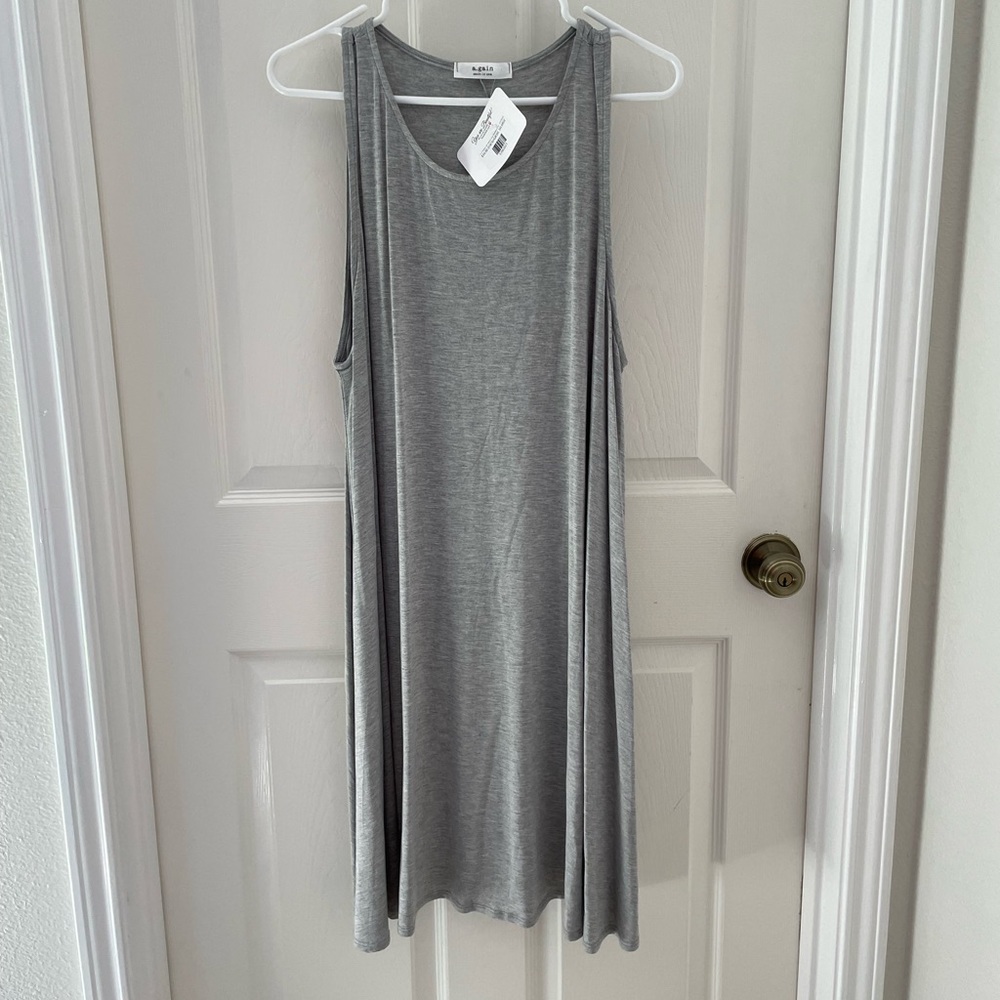 Tee For The Soul Grey Summer Dress - Size 3XL
